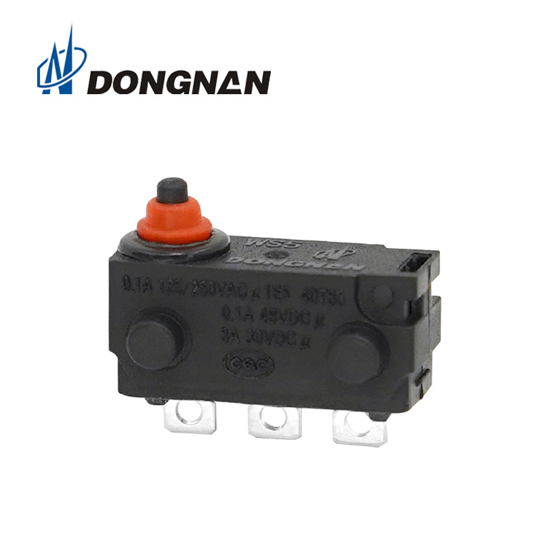 DONGNAN新能源汽車(chē)放電槍微動(dòng)開(kāi)關(guān) 電子鎖/充電座防水微動(dòng)開(kāi)關(guān)3腳
