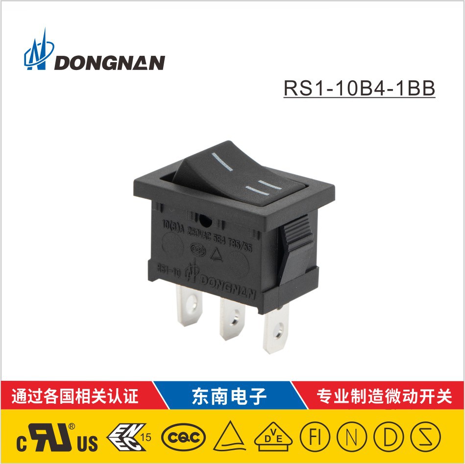 DONGNAN微動(dòng)開(kāi)關(guān) RS1-10B4-1BB 熱水器吸塵器開(kāi)關(guān)
